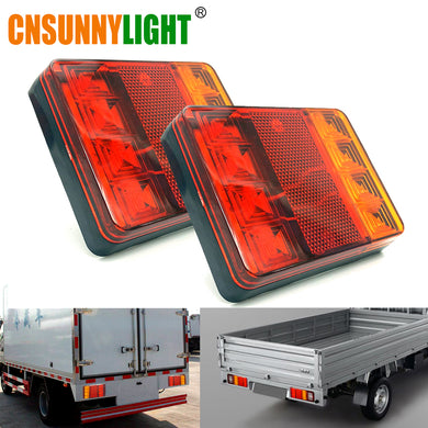 CNSUNNYLIGHT Car Truck LED Rear Tail Light Warning Lights Rear Lamps Waterproof Tailight Parts for Trailer Caravans DC 12V 24V