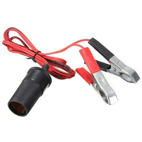 Car Battery Terminal Clamp Clip-on 12V Cigarette Lighter Socket Power Adapter For Cars Boat Refrigerator Boat RV Automobile